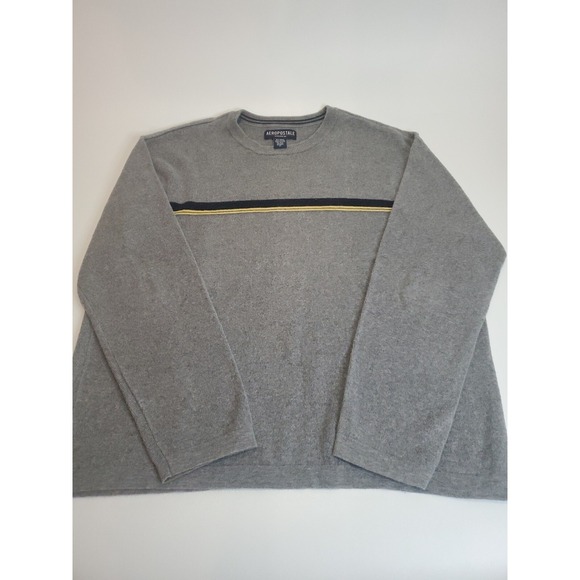 Other - Aeropostale Men's Long Sleeve Pullover Sweater, XL, Grey